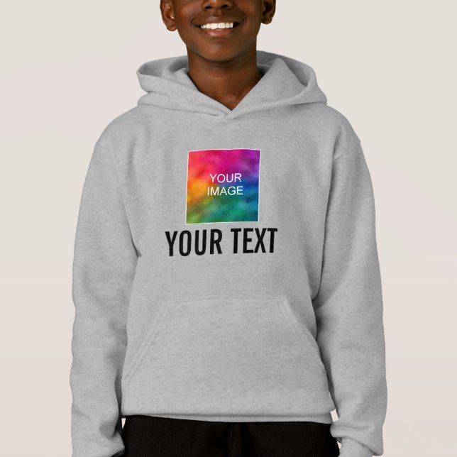 Kids Boys Hoodie Fashion Apparel Custom Template (Vorderseite)