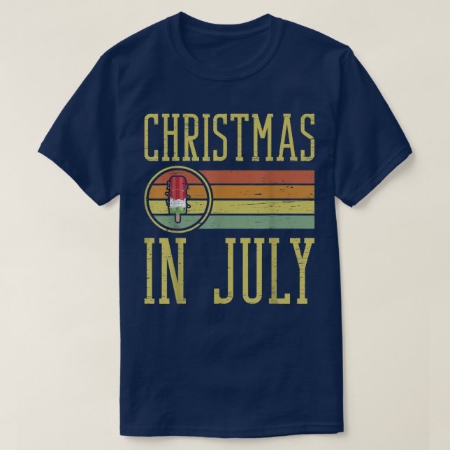 Kids Boys Retro Xmas Ice Tree Light Beach Christma T-Shirt (Design vorne)