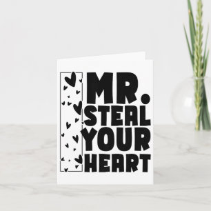 Kids Boys Valentine Shirt Mr. Steal your Heart for Karte