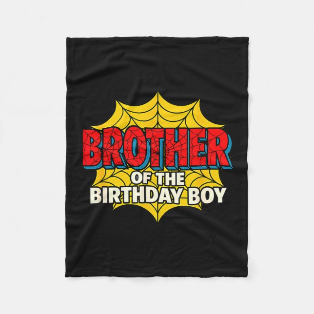 Kids Brother Of The Birthday Boy Sder Theme Party  Fleecedecke (Vorderseite)