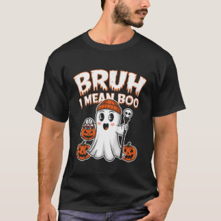 Kids Bruh Ich meine Boo Geist Halloween Jungen T-Shirt