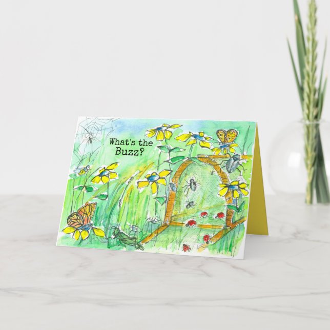 Kids Bug Box Insekten Spinnen Happy Birthday Karte (Vorderseite)