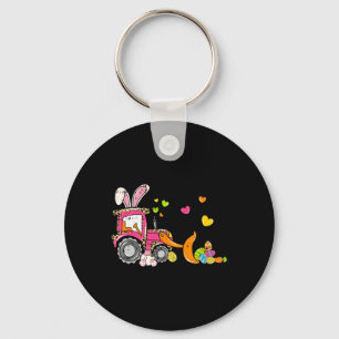 Kids Bulldozer Ostern Hase Eier Süßer LKW Jungen T Schlüsselanhänger