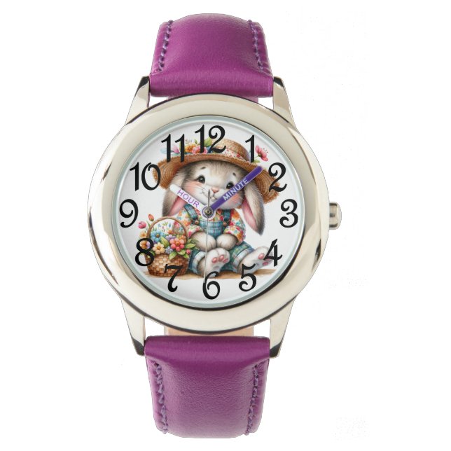 Kids Bunny e- Armbanduhr (Vorderseite)