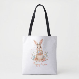 Kids Bunny Easter Egg Hunt Tote Bag. Tasche