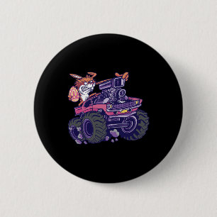 Kids Bunny Happy Ostermonster LKW Liebhaber Kinder Button