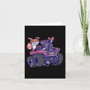 Kids Bunny Happy Ostermonster LKW Liebhaber Kinder Karte
