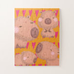 Kids Cabybaras and Hearts<br><div class="desc">Puzzle with cabybara</div>