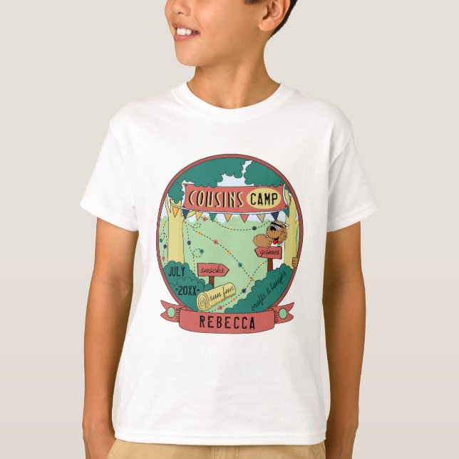 Kid's Camp CAMP T - Shirt Bär personalisieren (Vorderseite)