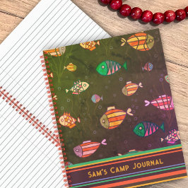 Kid's Camp Fish Journal farbenfroh Custom Fun Notizbuch