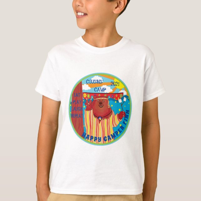 Kid's Camp Groovy T - Shirt Happy Bär (Vorderseite)