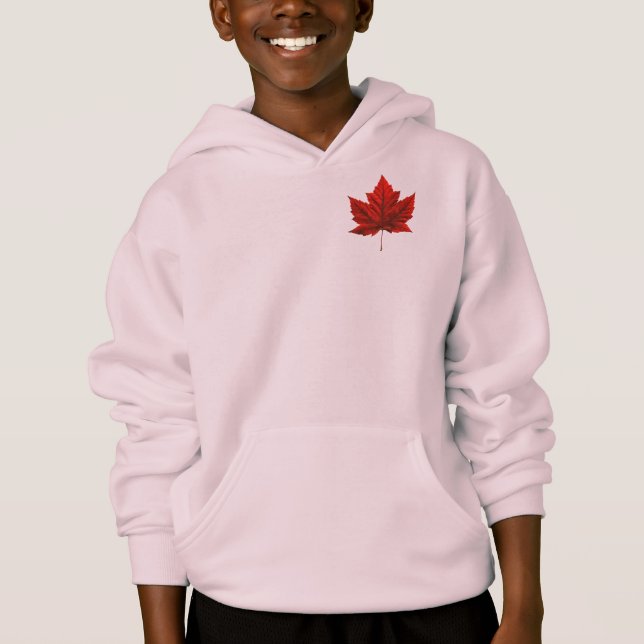 Kid's Canada Flag Jacket Souvenir Sports Hoodies (Vorderseite)