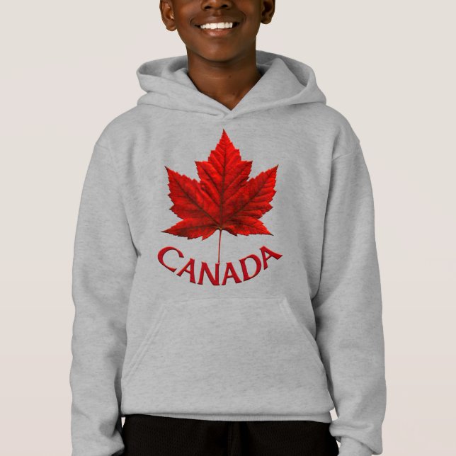 Kid's Canada Flag Sweatshirt Maple Leaf Kid's Shir (Vorderseite)