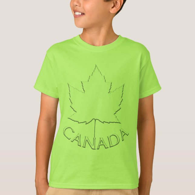 Kid's Canada Flag Sweatshirt Maple Leaf Kid's Shir T-Shirt (Vorderseite)