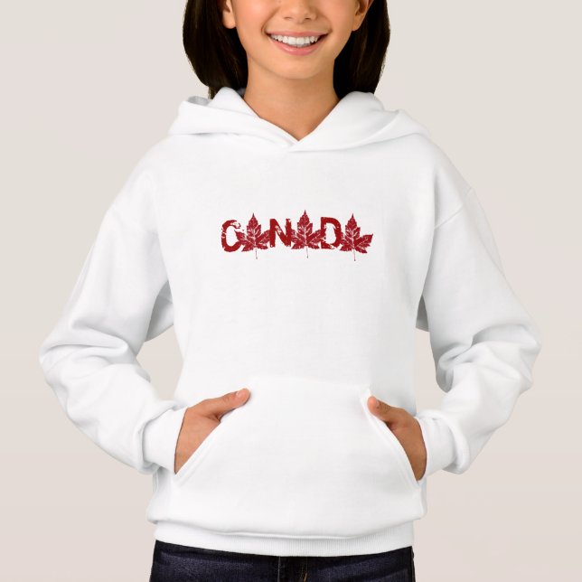 Kid's Canada Hoodie Canada Souvenir Kid's Shirts (Vorderseite)