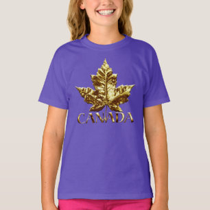 Kid's Canada Sweatshirt Gold Souvenir Canada Shirt