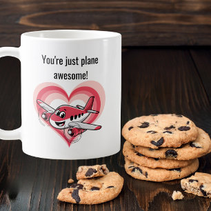 Kids Cartoon Flugzeug Du bist einfach großartig Kaffeetasse