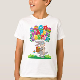 Kids Cartoon Ostersonne auf dem Run T - Shirt