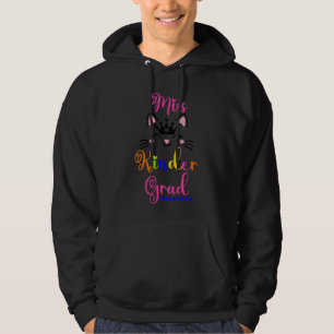Kids Cat Mister Lil' Miss Kindergarten Grad Gradua Hoodie