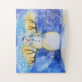 Kids Chanukah Snowman Puzzle