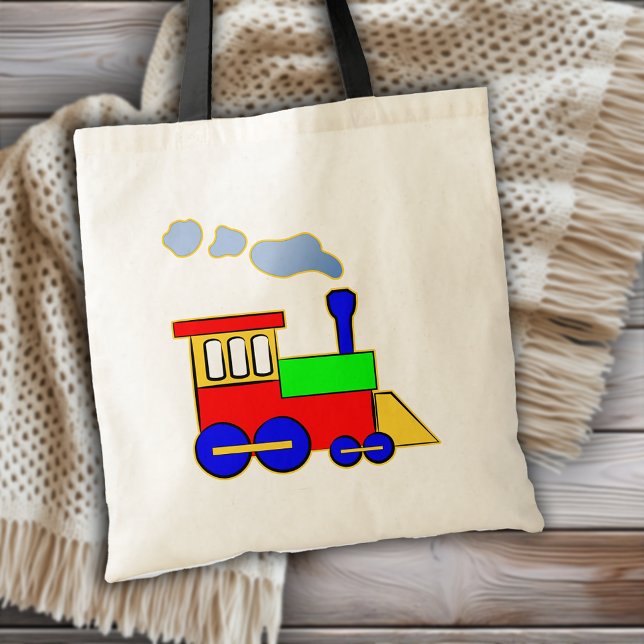 Kids Choo Choo Bahn Motor Niedlicher Cartoon Tragetasche (Kids Choo Choo Train Engine Cute Cartoon Tote Bag)