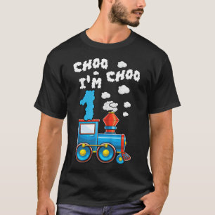 Kids Choo Choo I m 1 Chugga Bahn 1 Jahr alt Geburt T-Shirt
