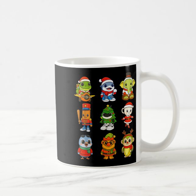 Kids Christmas Brainrot Pajama Boy Los Dicen Ai Ho Kaffeetasse (Rechts)