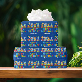 Kids Circus Animal Train Niedliche Custom Boys Geb Geschenkpapier