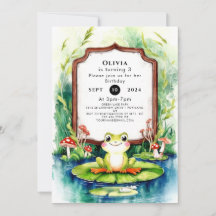 Kids Colorful Frosch Geburtstag