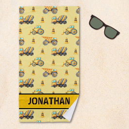 Kids' Construction Truck – Fun & Customizable Strandtuch