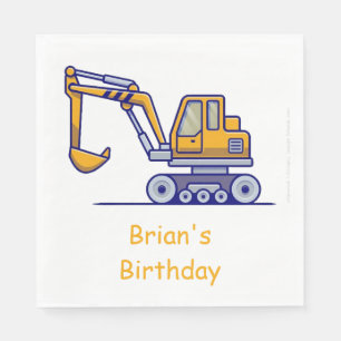 Kid's Construction Truck Serviette