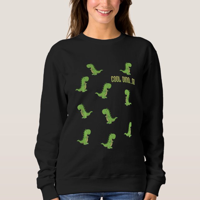 Kids Cool dino go tirex green dinosaur lover gift  Sweatshirt (Vorderseite)
