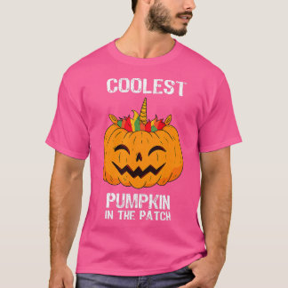 Kids Cooler Kürbis in der Patchhalbling, Jungs G T-Shirt