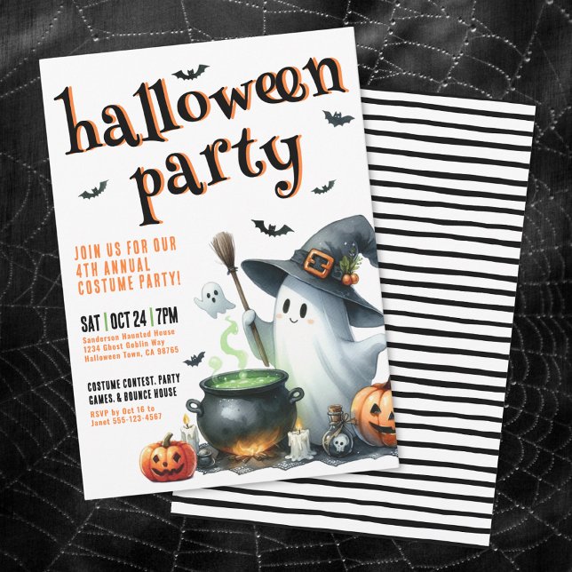 Kids Costume Halloween-Party Einladung (Kids Costume Halloween Party Invitation)