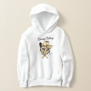 Kids Cowboy Cat Hoodie