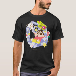 Kids Crayon Shinchan Round und rund um Shinchans T-Shirt
