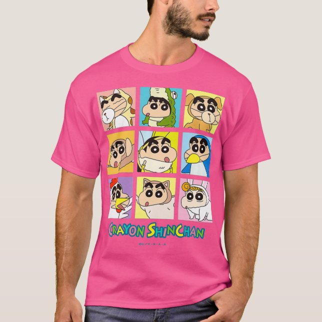 Kids Crayon Shinchan Transformation Animal T-Shirt (Vorderseite)