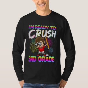 Kids Crush 3. Klasse Grundschule Fußball spielen T-Shirt