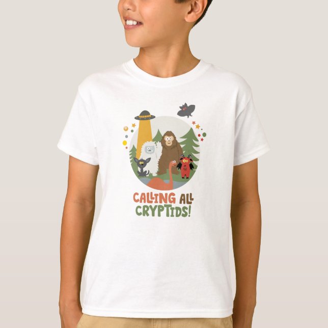 Kids Cryptid Club T - Shirt (Vorderseite)