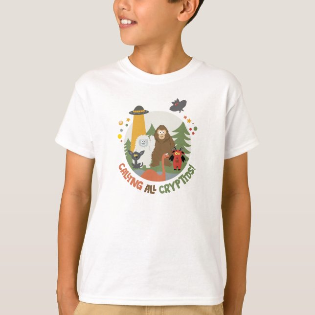 Kids Cryptid Club T - Shirt (Vorderseite)