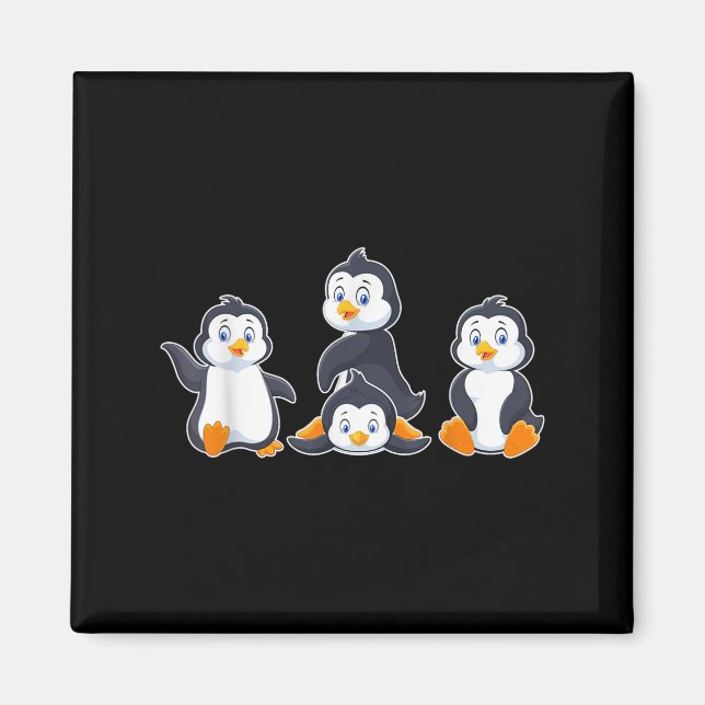 Kids Cute Animal Penguin  Magnet (Vorne)