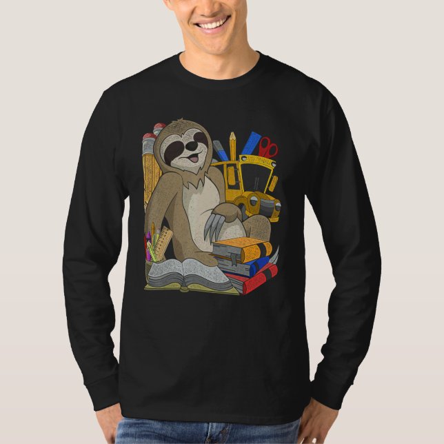 Kids Cute School Student Zoo Animal  Wildlife Slot T-Shirt (Vorderseite)
