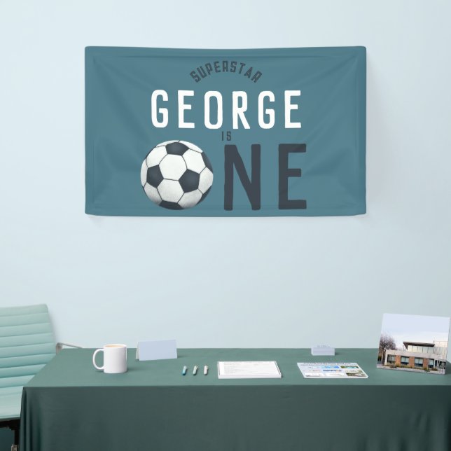 Kids Cute Sports 1st Birthday Party Banner (Messeveranstaltung)