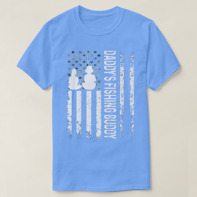 Kids Daddys Buddy T-Shirt Fischen Lover Young  (Design vorne)