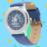 Kids Digger Boys Blue Individuelle Name