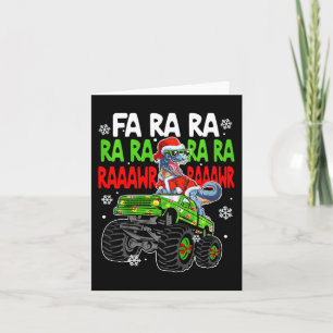 Kids Dino Fa Ra Ra Rawr Dinosaurier Monster Truck  Karte