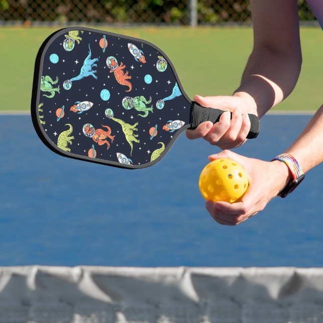 Kids Dinosaur Astronaut Pattern Pickleball Schläger (InSitu)