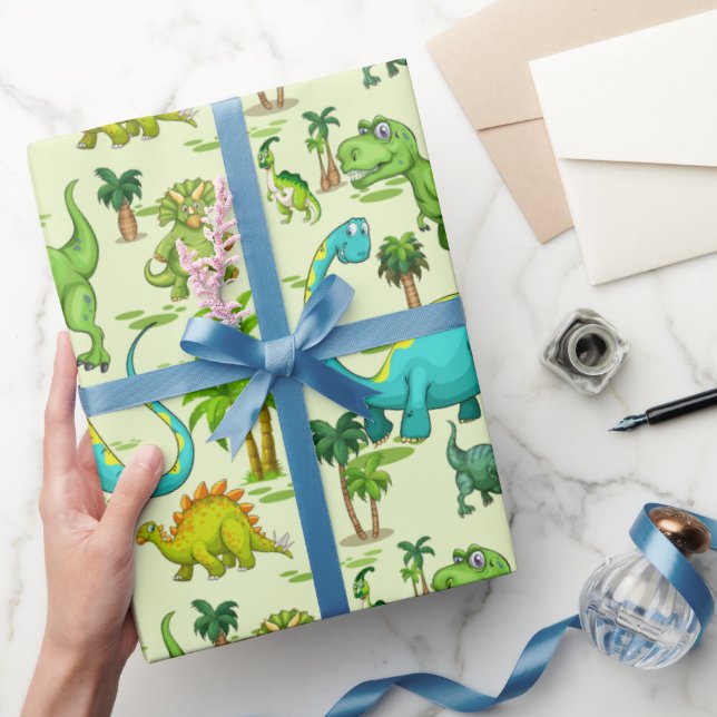Kids Dinosaur Fun Geschenkpapier (Schenken)