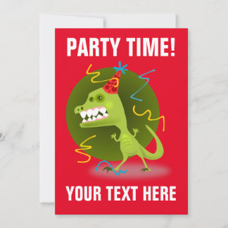 KIDS DINOSAUR PARTY EINLADUNGEN