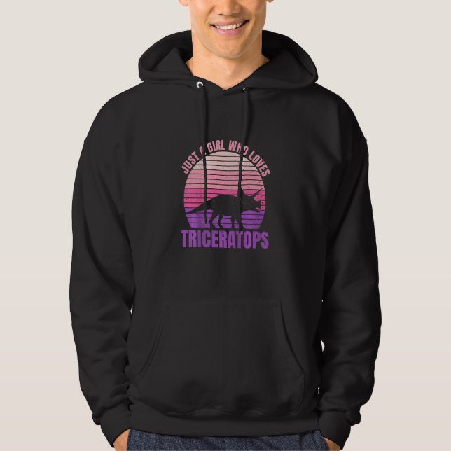 Kids Dinosaur Triceratops Quote For A Triceratops  Hoodie (Vorderseite)